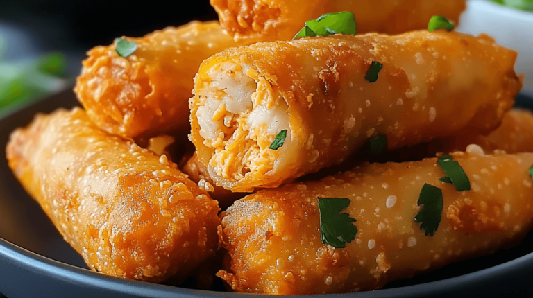 Air Fryer Buffalo Chicken Egg Rolls
