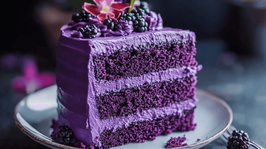 PURPLE VELVET POUND CAKE