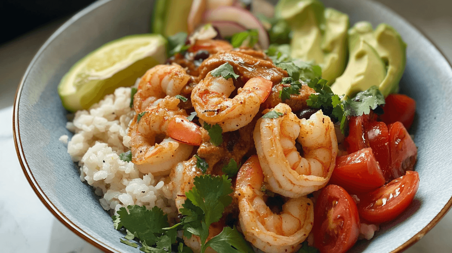honey chipotle shrimp bowl recipe