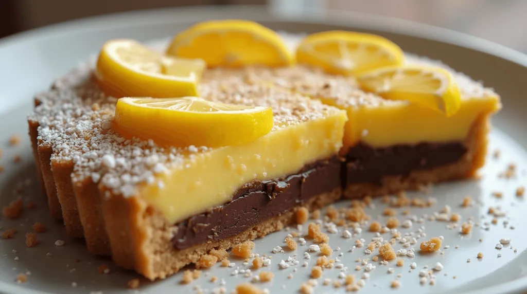 lemon chocolate tart