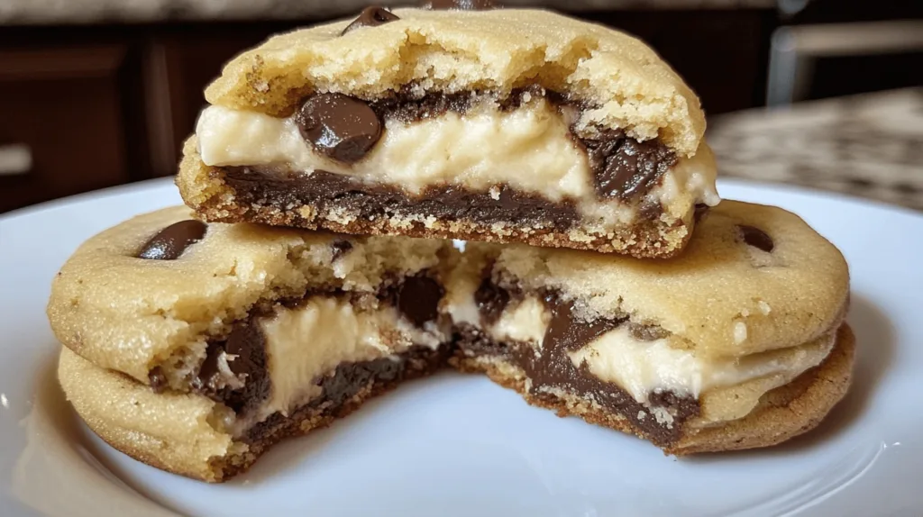 Cheesecake Stuffed Chocolate Chip Cookies recipe