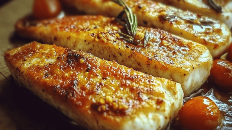 Healthy Juicy and Flaky Fish Seared