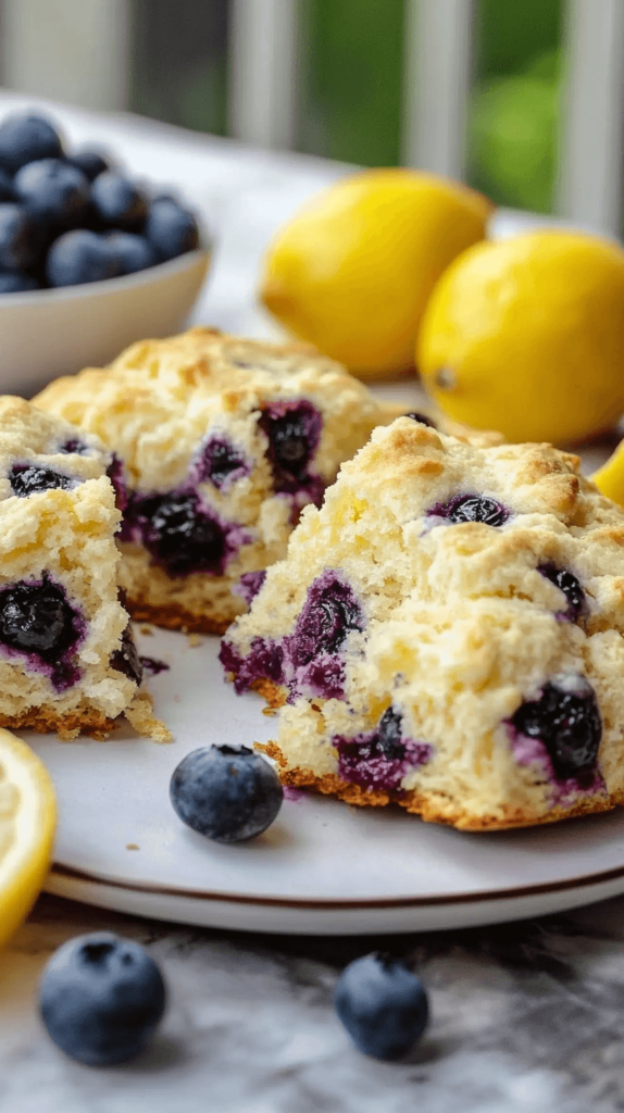 Lemon Blueberry Yogurt Scones