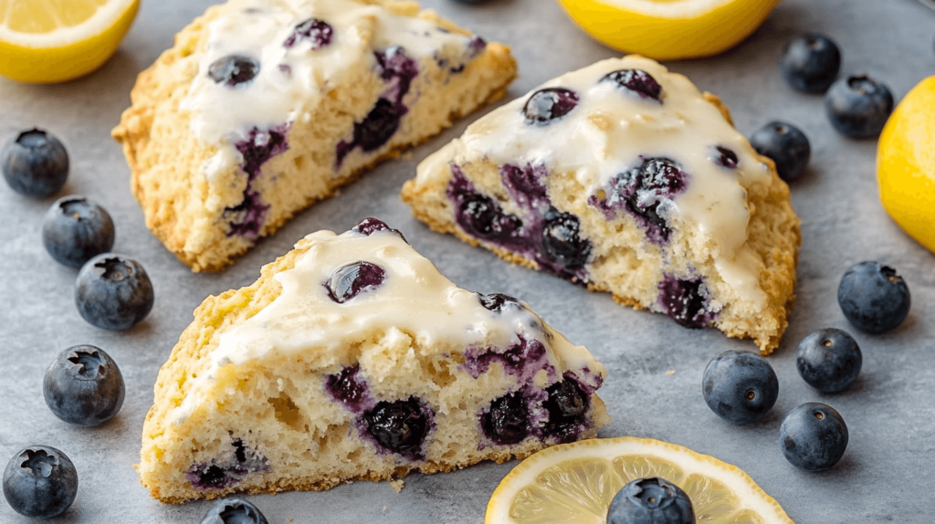 Lemon Blueberry Yogurt Scones recipe