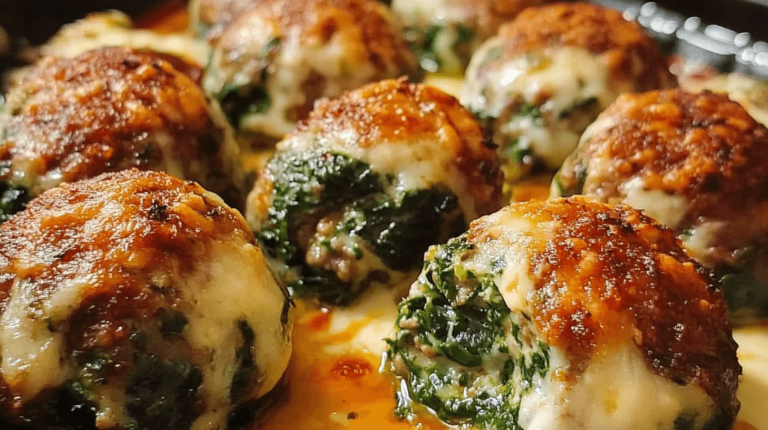 Spinach Garlic Meatballs Stuffed with Mozzarella ingredient