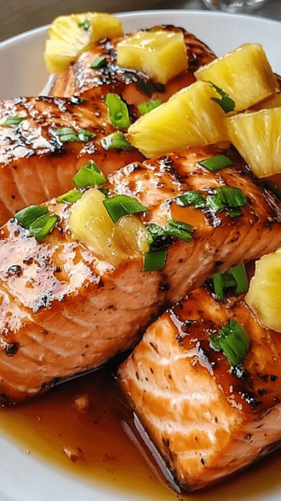 healthy Honey Pineapple Salmon