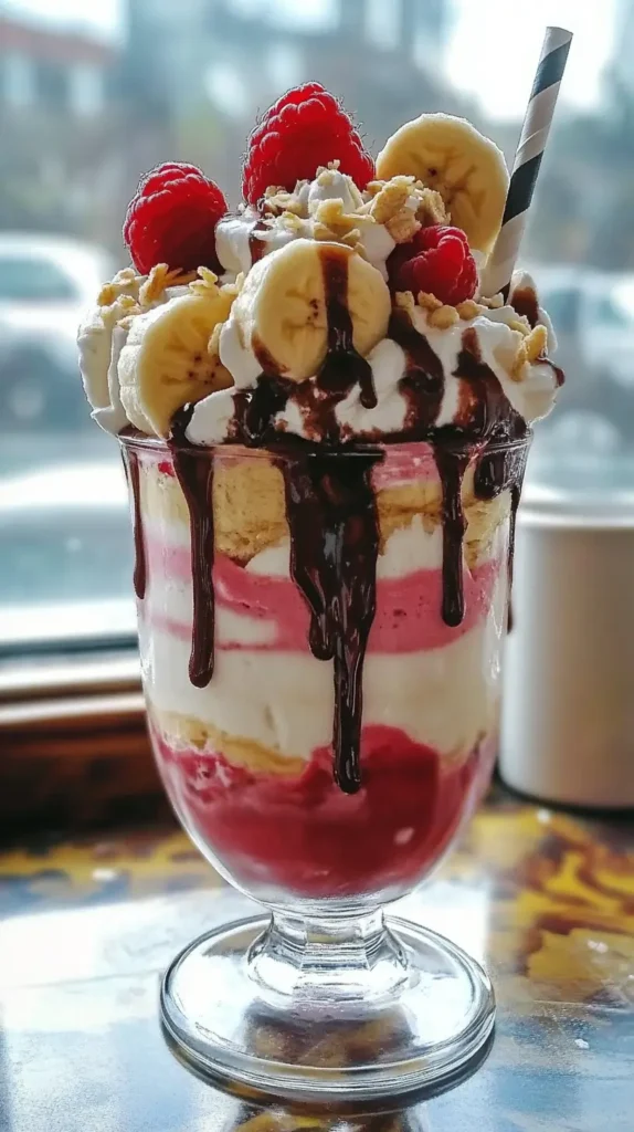 Banana Split Milkshake