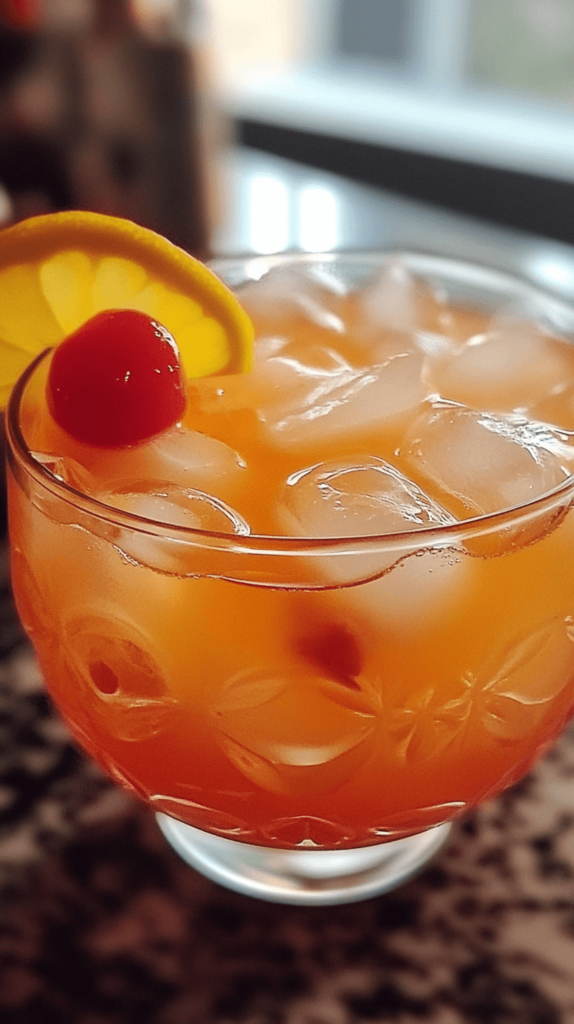 Healthy Amaretto Island Punch Mocktail