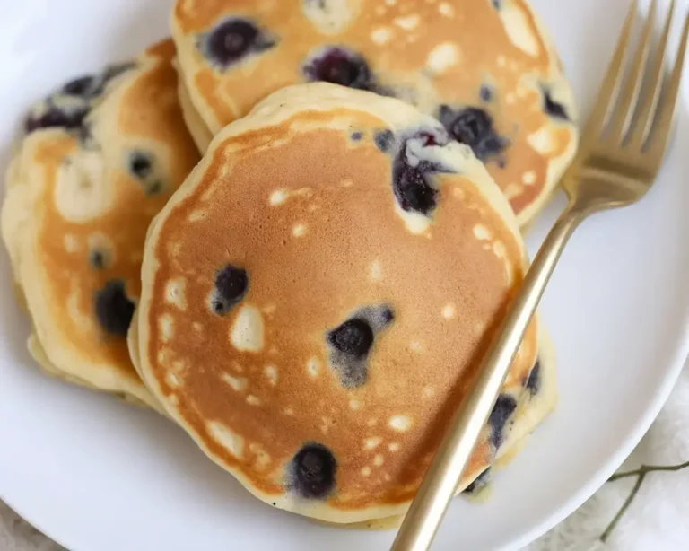 Greek Yogurt Lemon Blueberry Pancake Bites