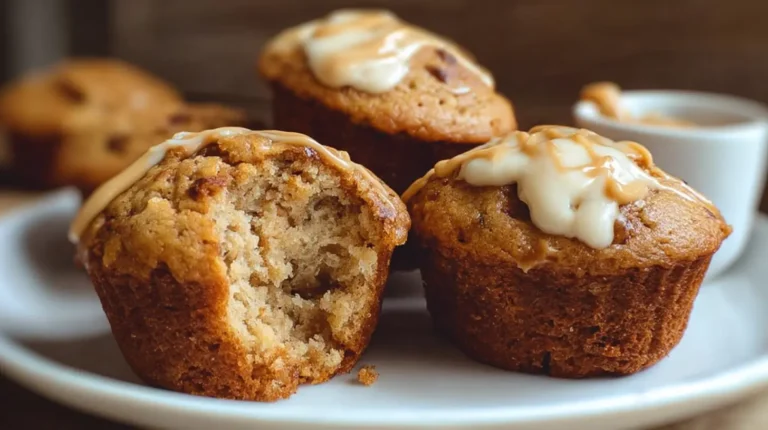 Healthy Peanut Butter Greek Yogurt Banana Bread Muffins