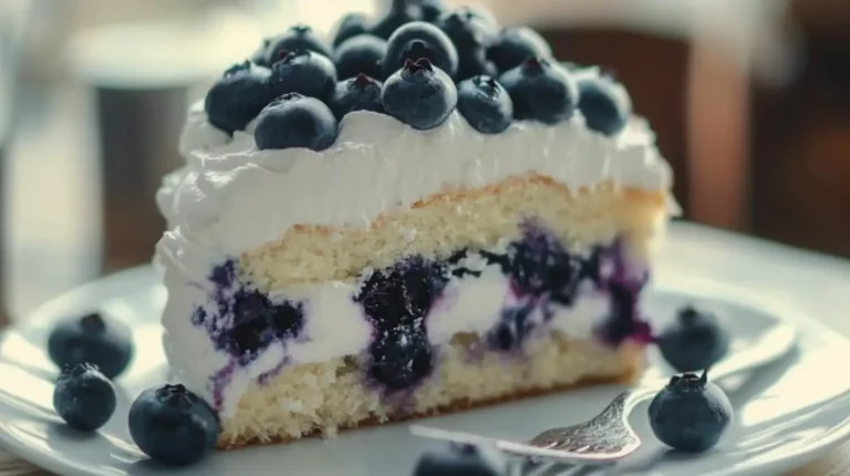 healthy Blueberry Shortcake Cake