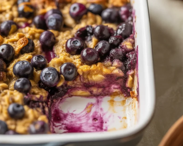 Banana Blueberry Baked Oatmeal