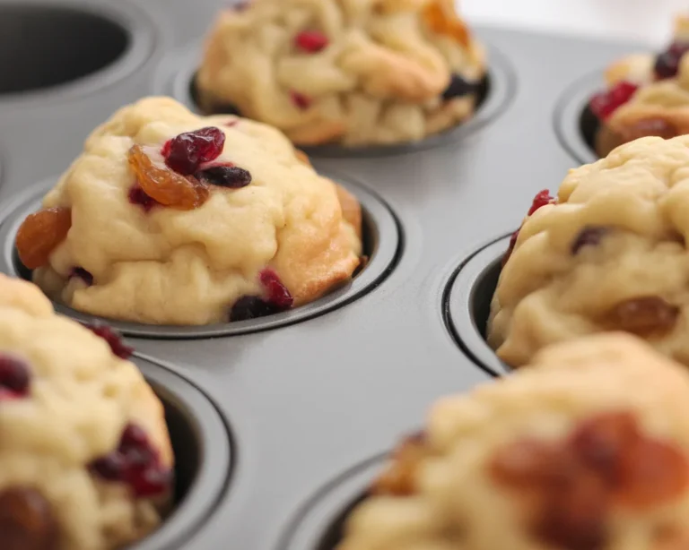 Fluffy Pancake Muffin Bites served on a plate, ready for a delicious breakfast.