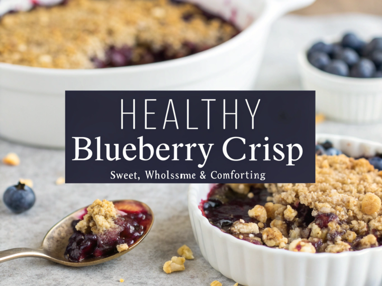 Healthy Blueberry Crisp