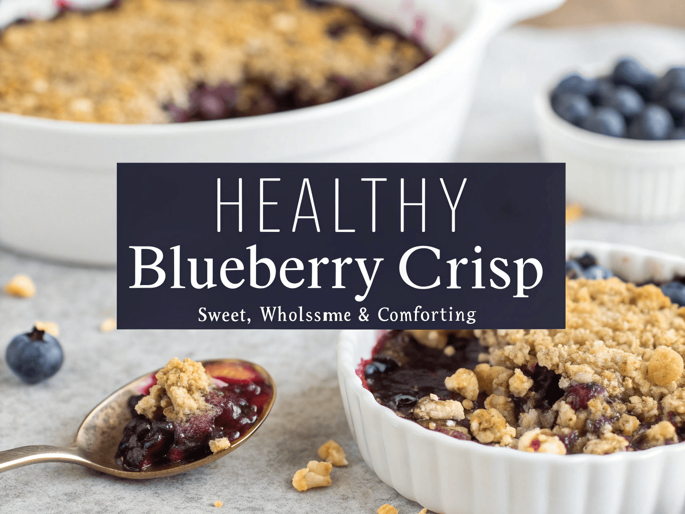 Healthy Blueberry Crisp