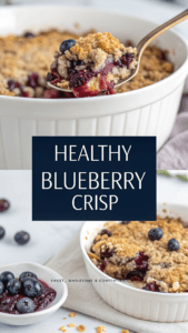 Healthy Blueberry Crisp