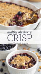 Healthy Blueberry Crisp
