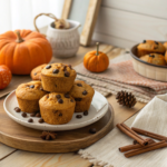 Mini Pumpkin Chocolate Chip Muffins