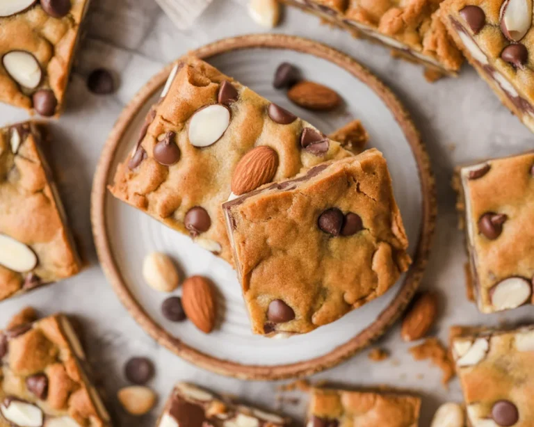 Golden Brown Butter Brookies Delight with melted chocolate and rich flavors