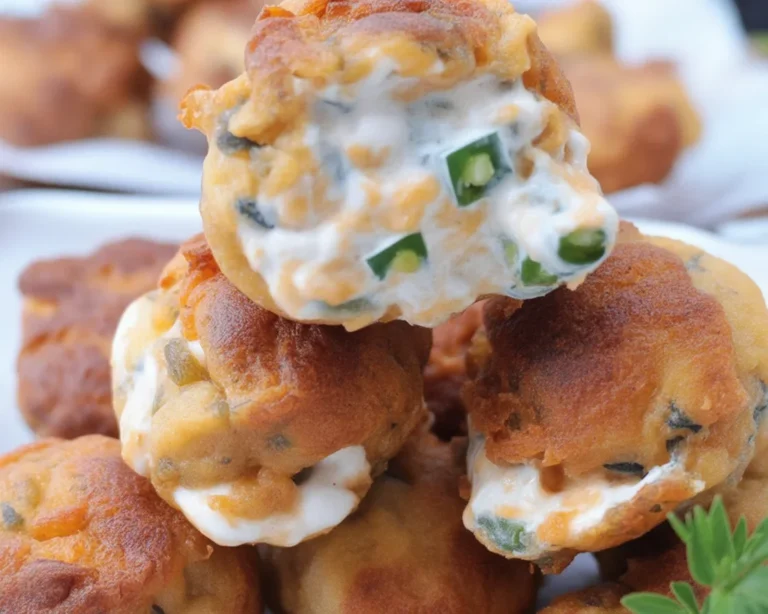 Delicious Jalapeño Mozzarella Bites with a crispy coating and spicy cheese filling.