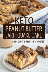 keto peanut butter earthquake cake