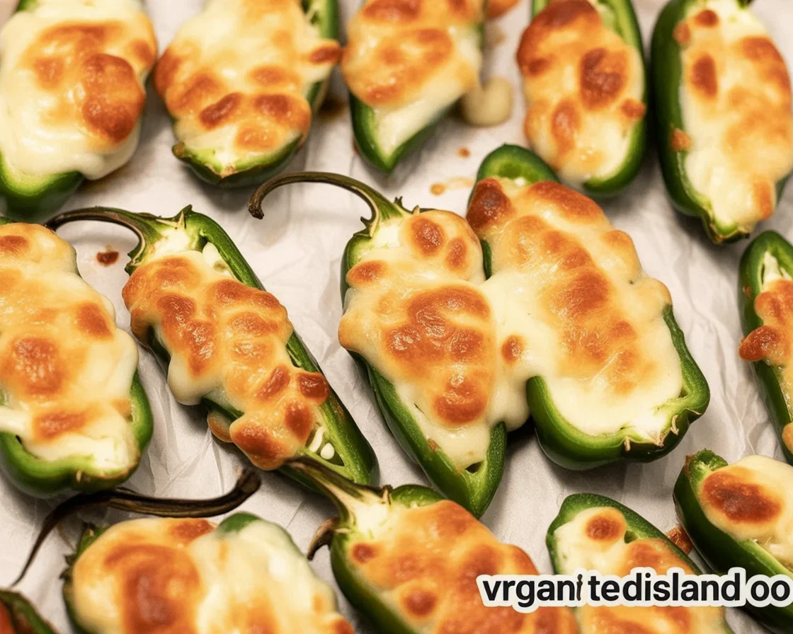 Cheesy Mozzarella Stuffed Jalapeño Poppers ready to be served.