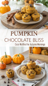 Mini Pumpkin Chocolate Chip Muffins