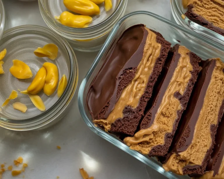 Delicious Double Layer Vegan Brookies combining brownie and cookie flavors.