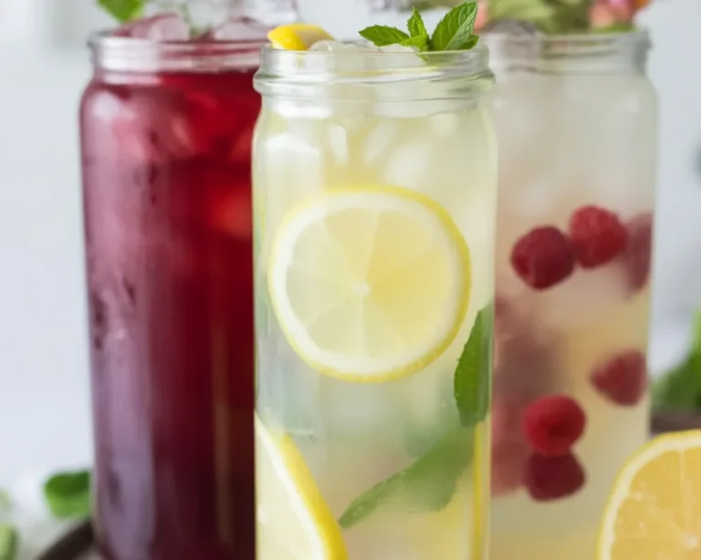 A pitcher of homemade Old Fashioned Lemonade with fresh lemon slices and ice.