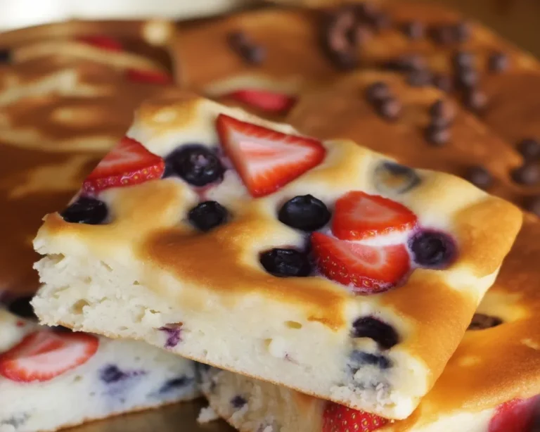 Delicious sheet pan pancakes made easy with pancake mix, perfect for breakfast.