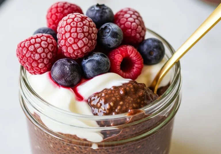 greek yogurt chia pudding chocolate