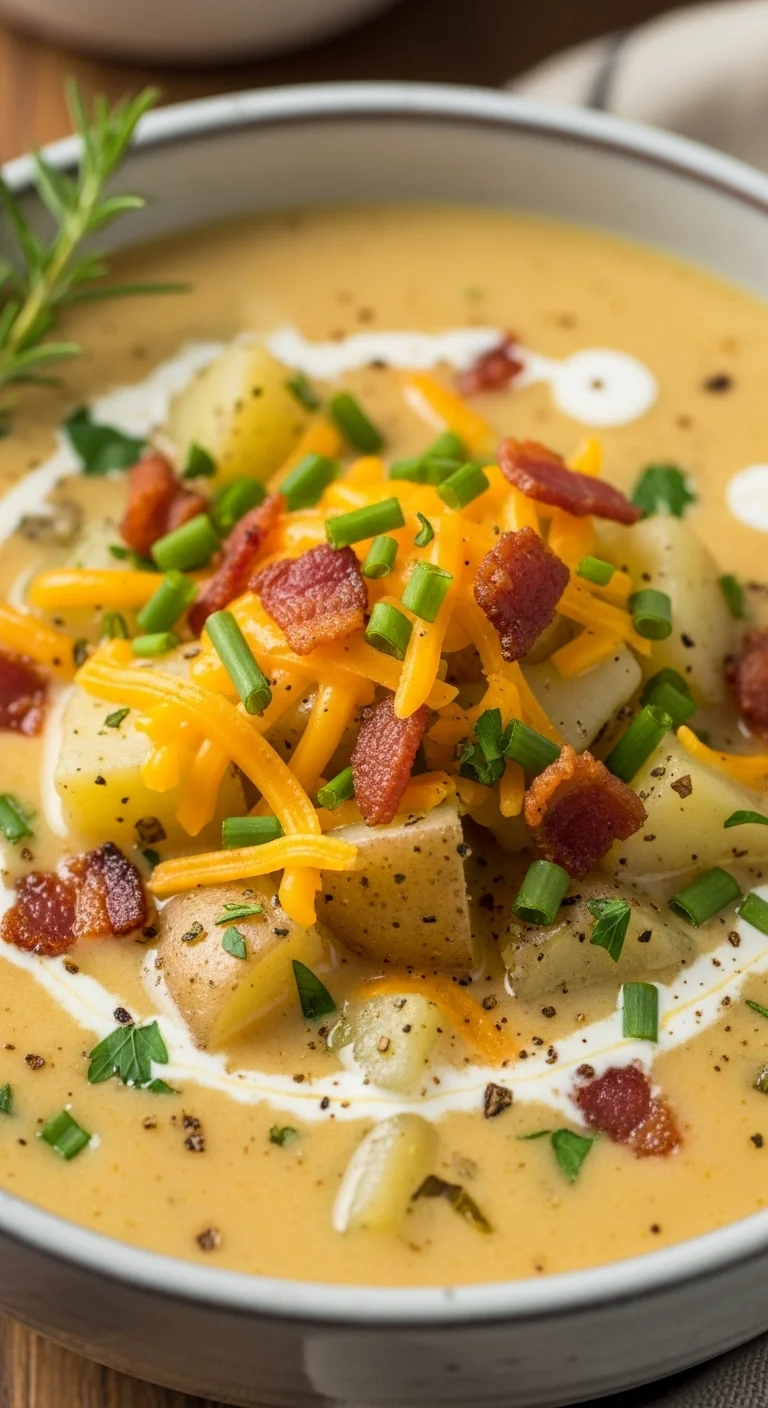 Heanty Cheddar Garlic Herb Potato Soup: 5 Amazing Secrets for the Ultimate Comfort Bowl - Image 1