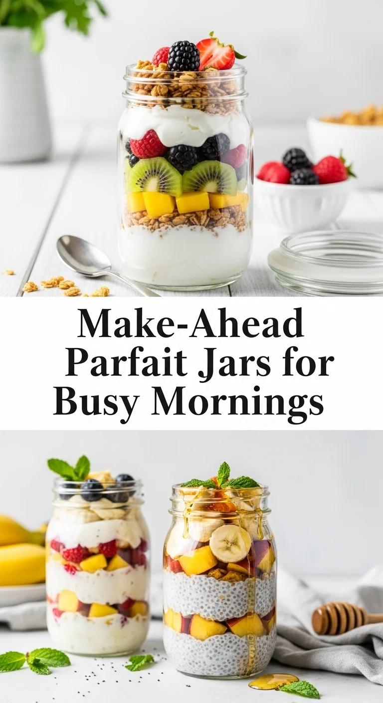 Make-Ahead Parfait Jars for Busy Mornings: 7 Delicious & Essential Recipes for a Quick Start - Pinterest Image