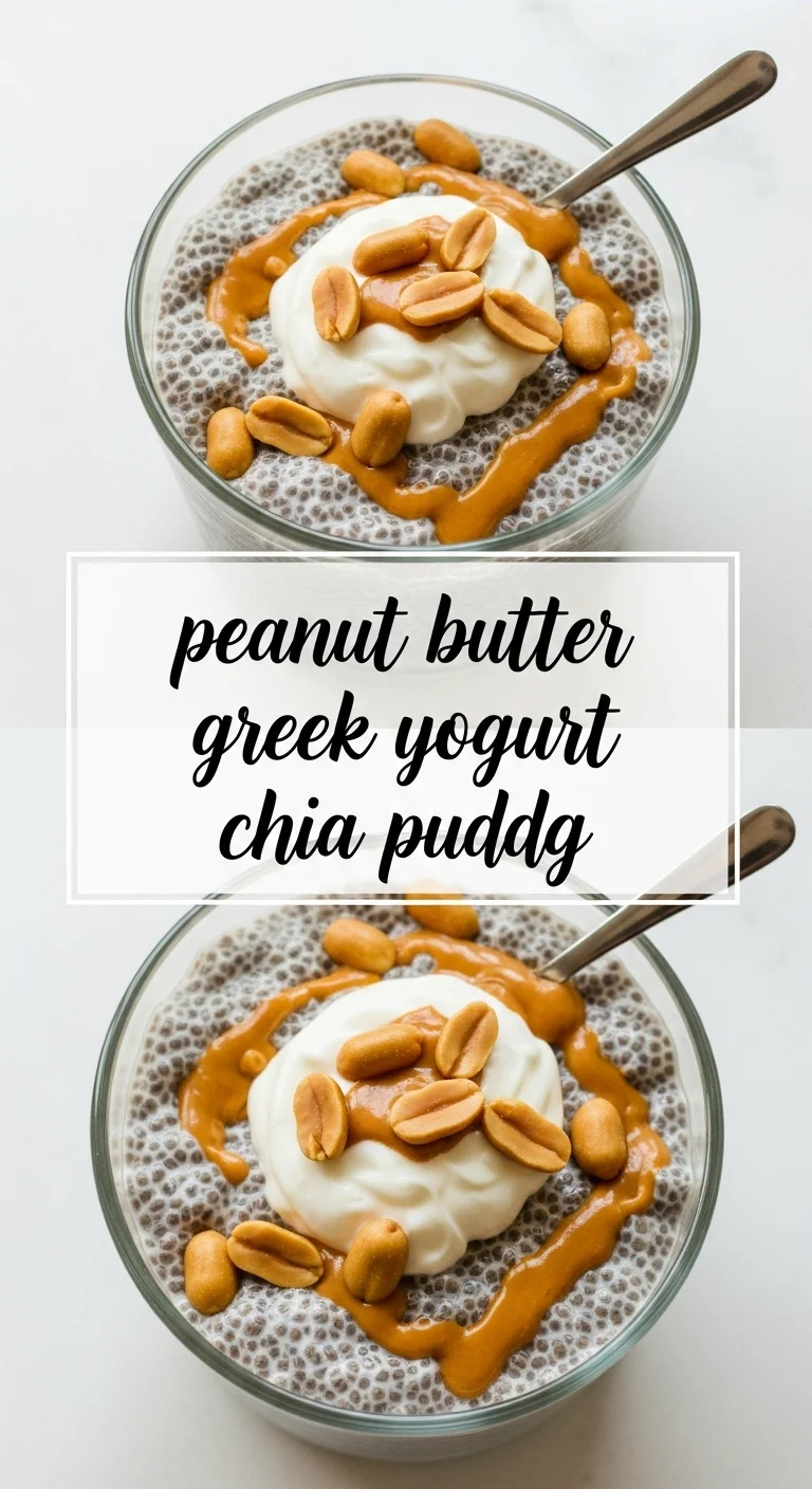 Peanut Butter Greek Yogurt Chia Pudding: 5 Delicious Secrets for an Ultimate Healthy Breakfast - Pinterest Image