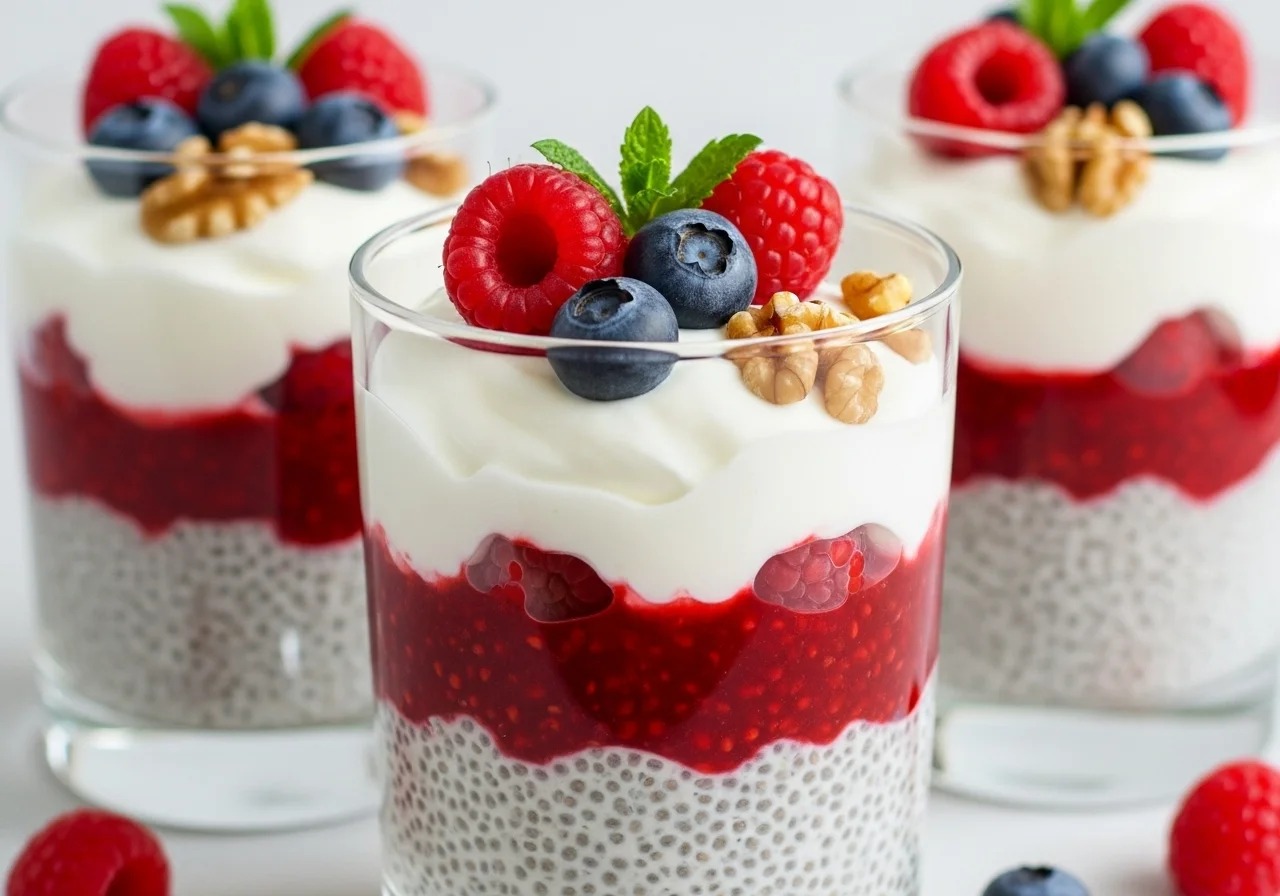 low carb chia pudding with greek yogurt