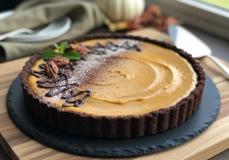 Dark Chocolate Pumpkin Tart Recipe