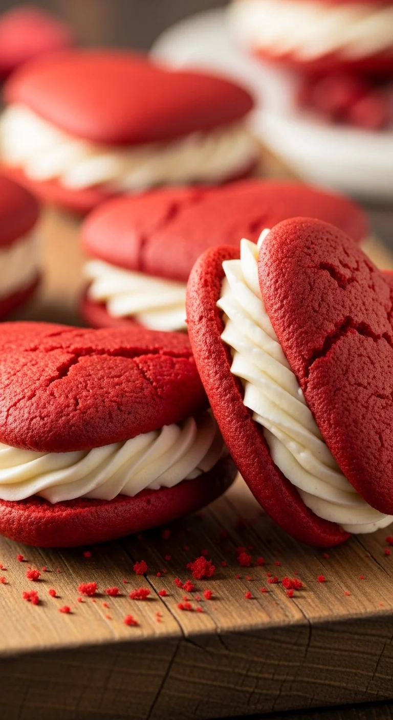 Heart-Shaped Red Velvet Whoopie Pies: 7 Delicious Secrets to Baking the Ultimate Valentine's Treat - Image 1