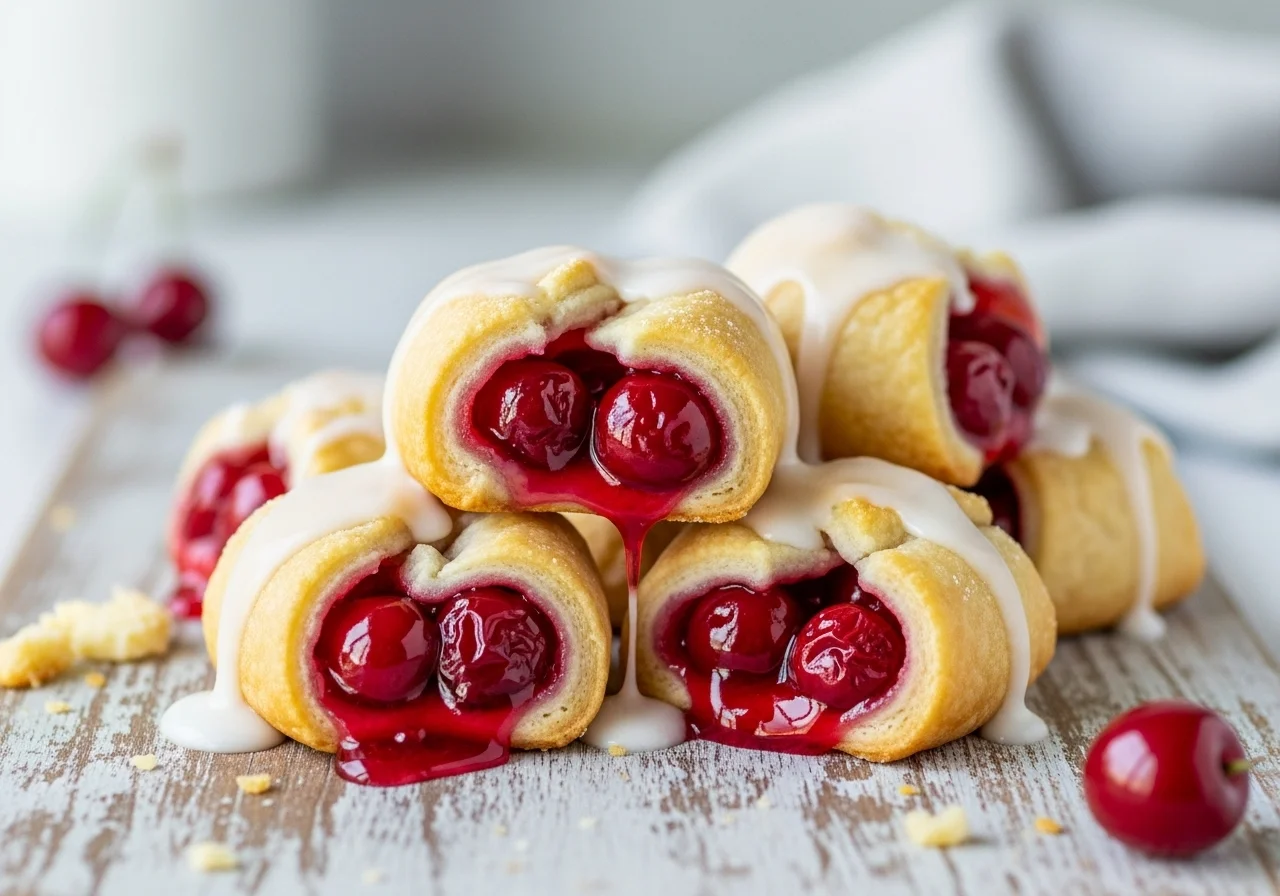 Quick Cherry Pie Bites