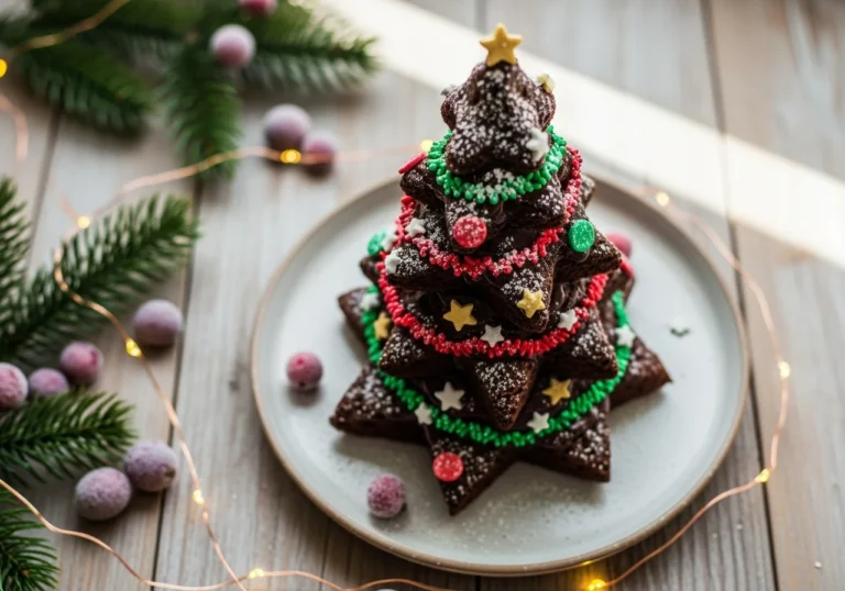 The most New Year's dessert Chocolate Christmas trees