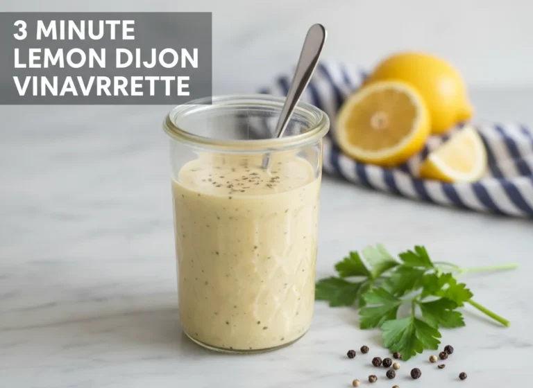 3 Minute Lemon Dijon Vinaigrette
