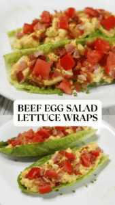 Beef Egg Salad Lettuce Wraps