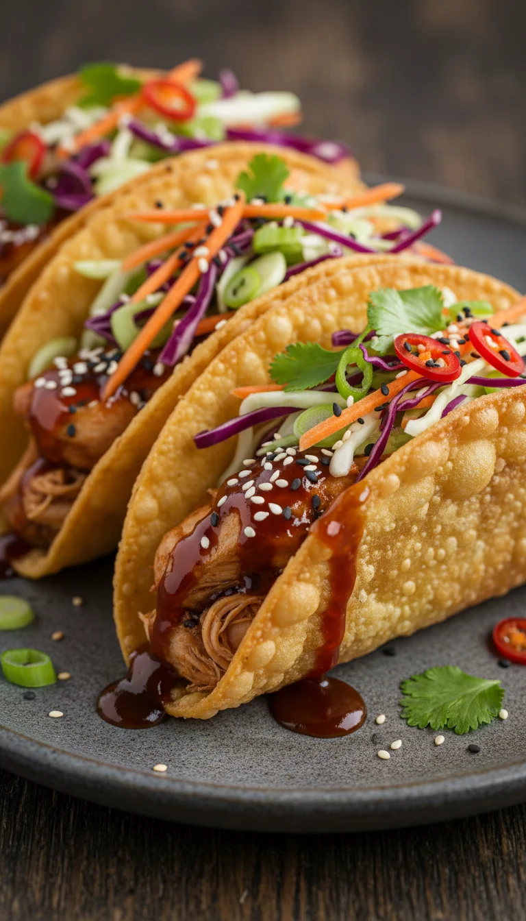 Crispy Chicken Wonton Tacos: 7 Delicious Secrets for the Ultimate Appetizer - Image 1