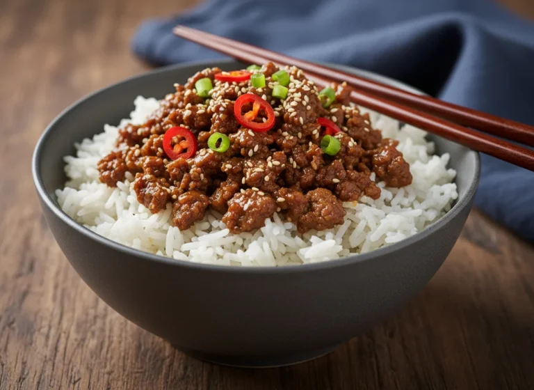 Korean Ground Beef Bowl