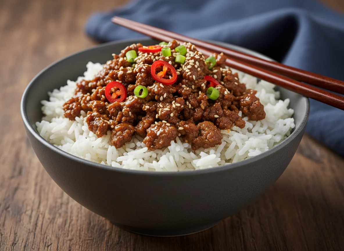 Korean Ground Beef Bowl