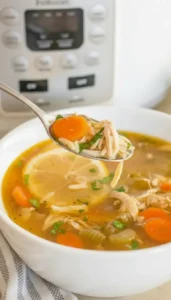 Lemon Chicken Orzo Soup