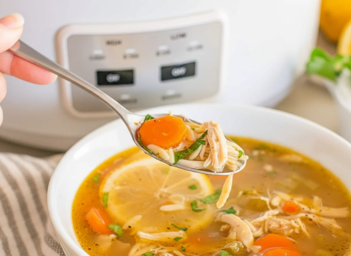 Lemon Chicken Orzo Soup