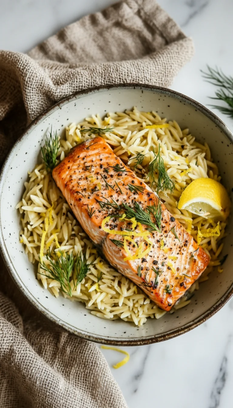 One-Skillet Salmon and Lemon Orzo: 5 Delicious Secrets for an Unforgettable Dinner - Image 1