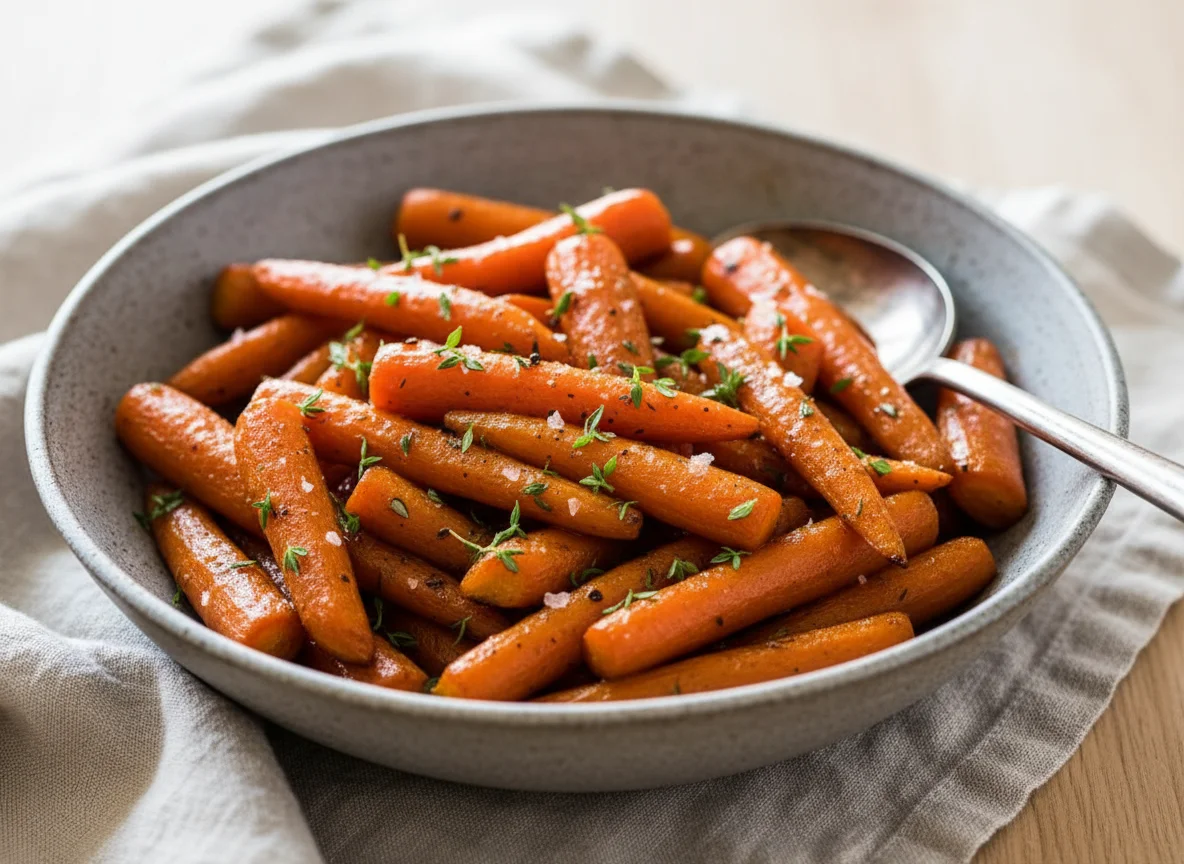 Oven Roasted Carrots with Cinnamon