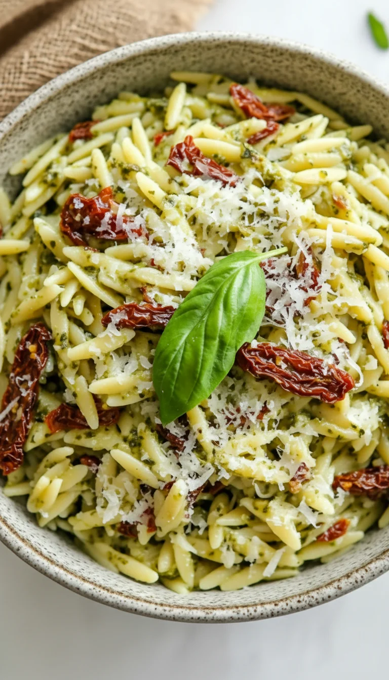 Pesto Orzo Salad with Sun-Dried Tomatoes: 7 Delicious Secrets for the Ultimate Meal - Image 1