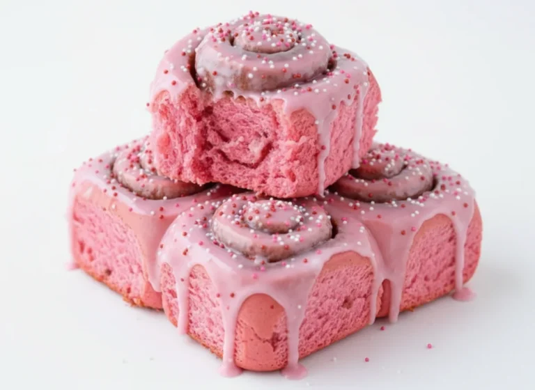 Pink Velvet Cinnamon Rolls